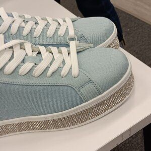 Rhinestone Denim Sneakers